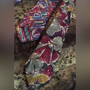Lot of 2 NECKTIES Botany 500 Classic Ties Gorgeous Color Mens Office Wedding!